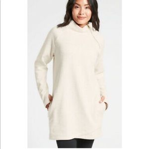 Athleta Cozy Karma Asym Sweatshirt Dress S petite